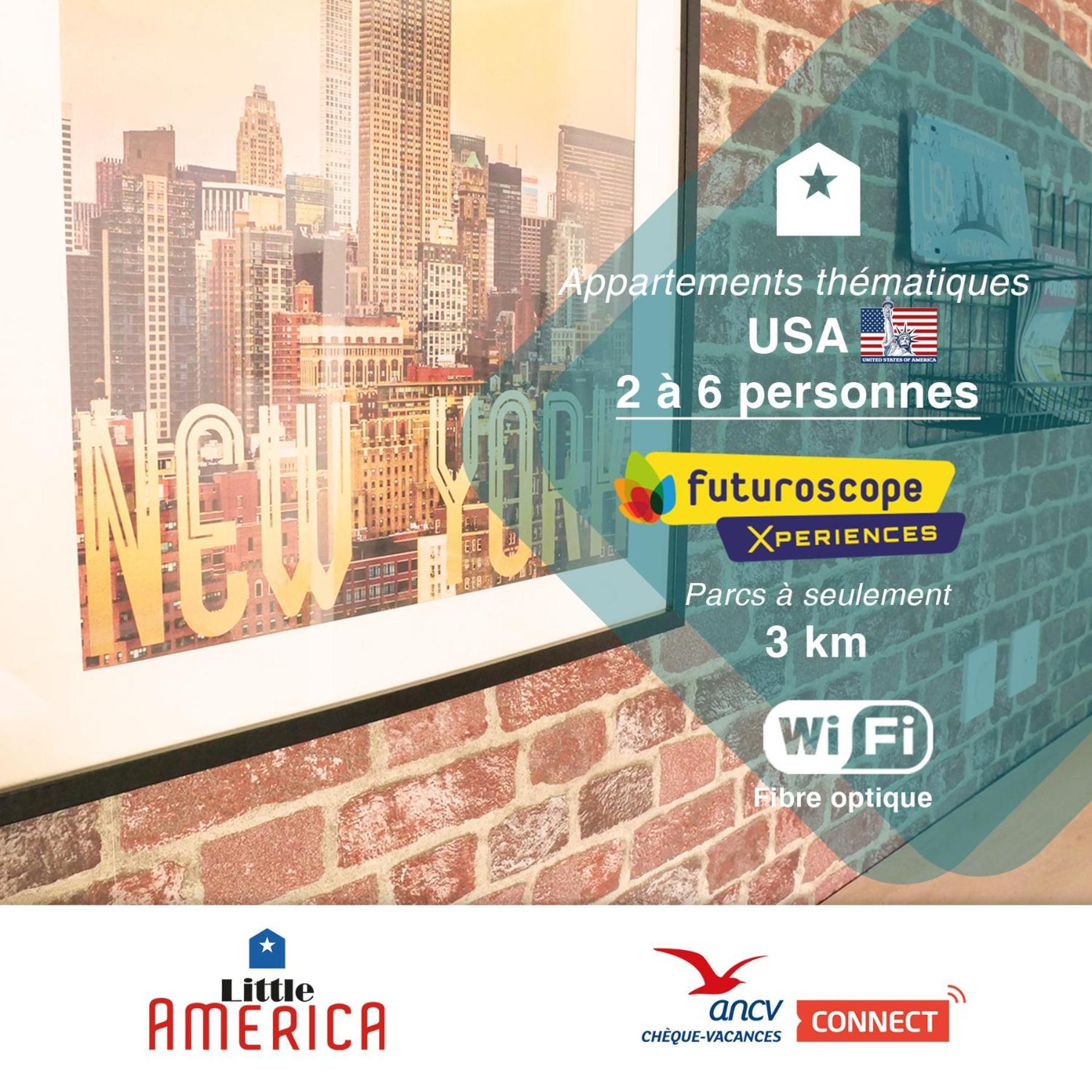ז'ונה-קלה Little America - Appart Hotel 3Km Futuroscope מראה חיצוני תמונה
